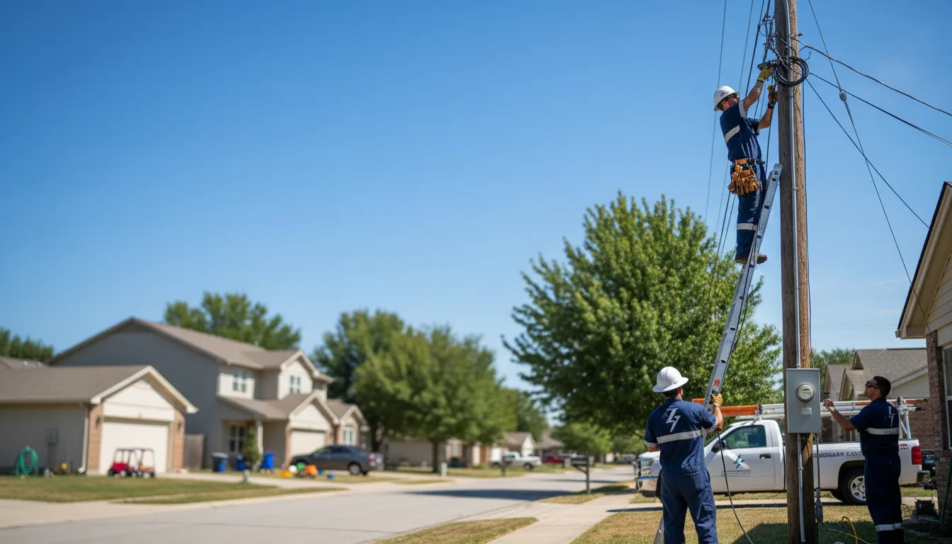 Residential electrician providing installation services in Wittmann, AZ